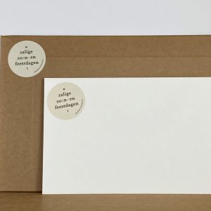 sticker kerstcadeau